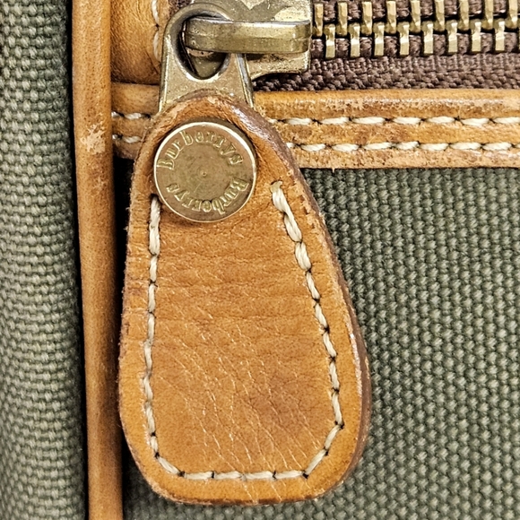 Burberry Vintage Canvas and Leather Nova Check Messenger Bag in Green and Brown - Picture 8 of 14